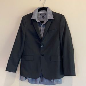 Michael Strahan boys suit with Mark Anthony shirt